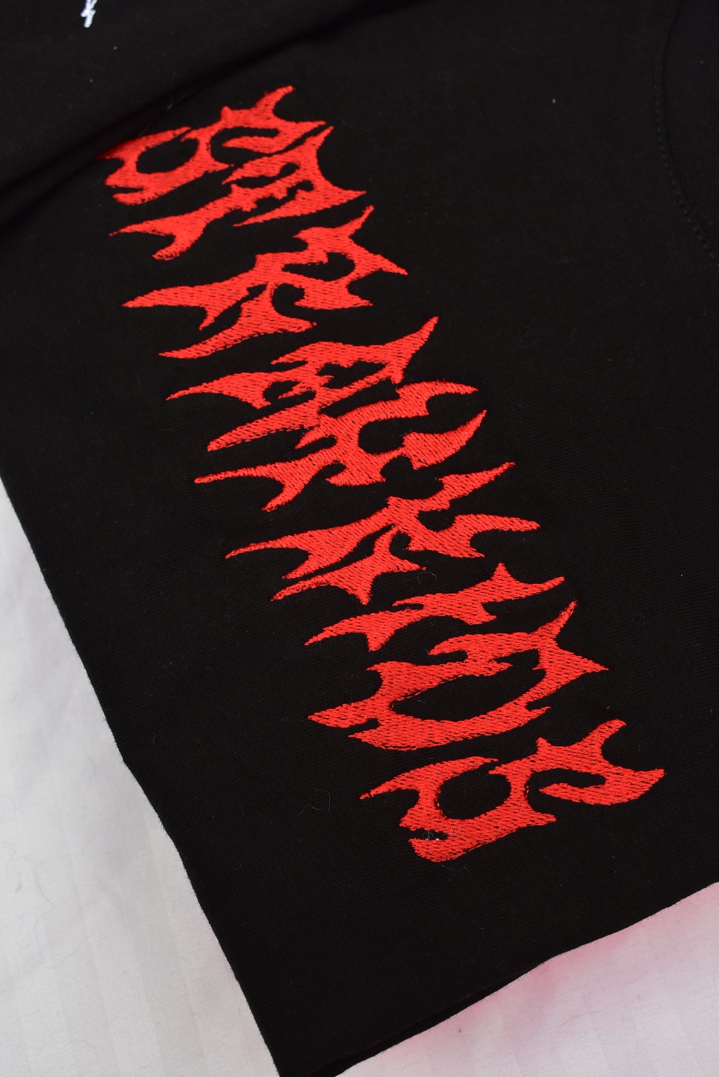DARKETTE STRAY KIDS black EMBROIDERED SHIRT