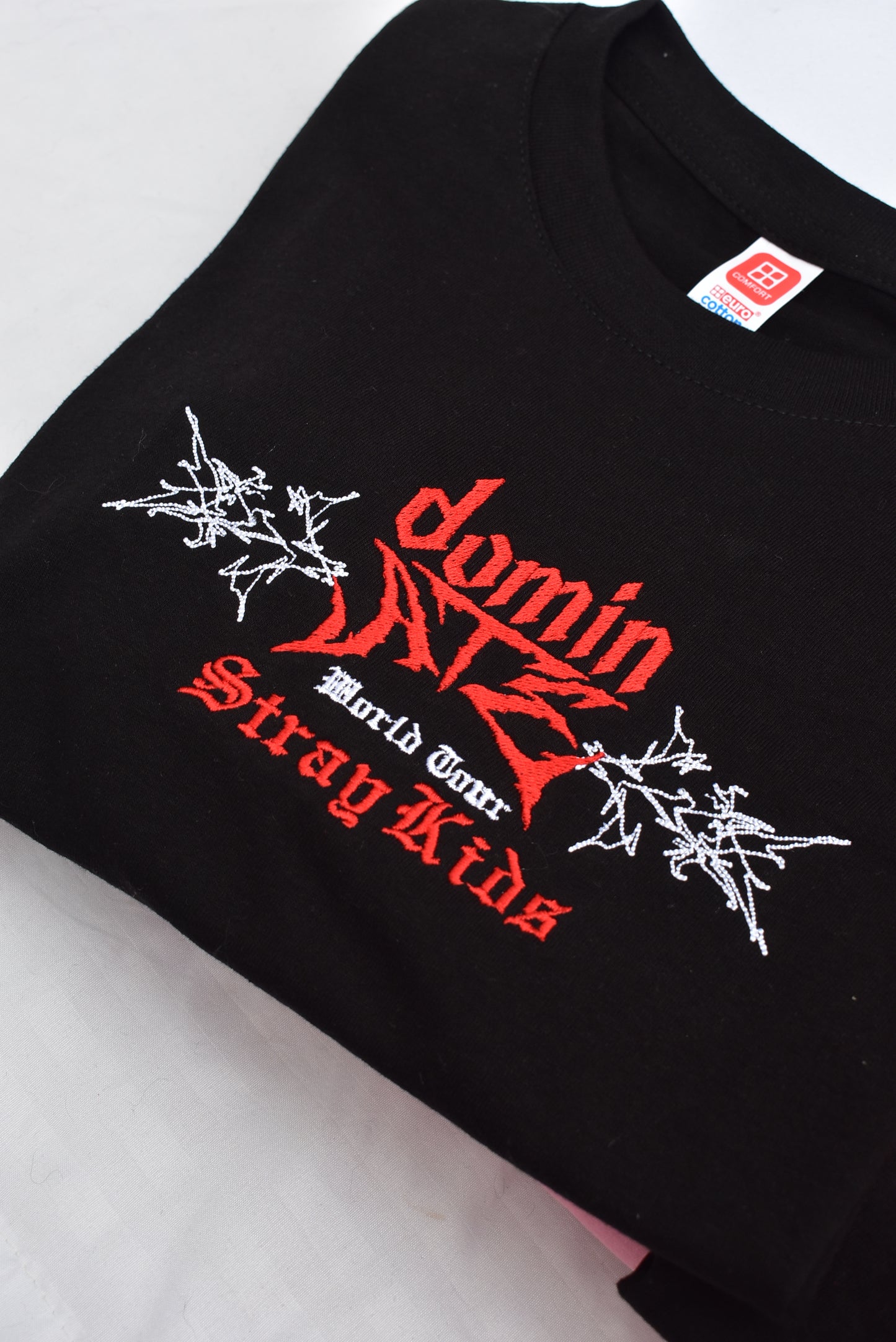 DominATE TOUR STRAY KIDS black EMBROIDERED SHIRT