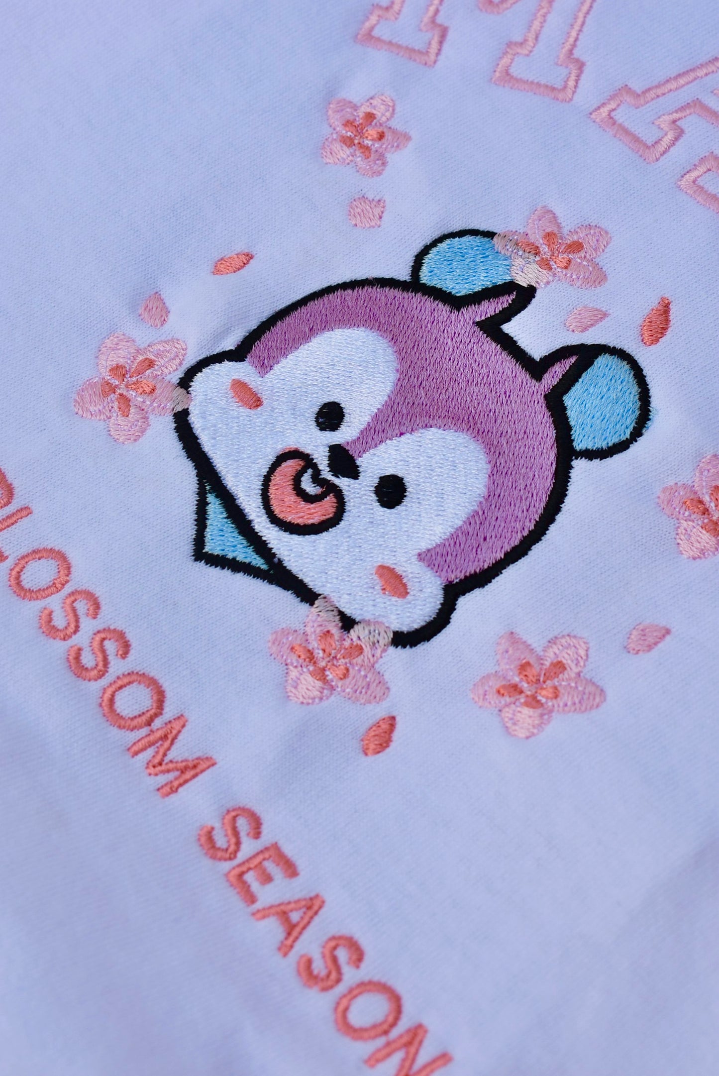 BT21 CHERRY BLOSSOM COLLECTION – Embroidered Spring Tees