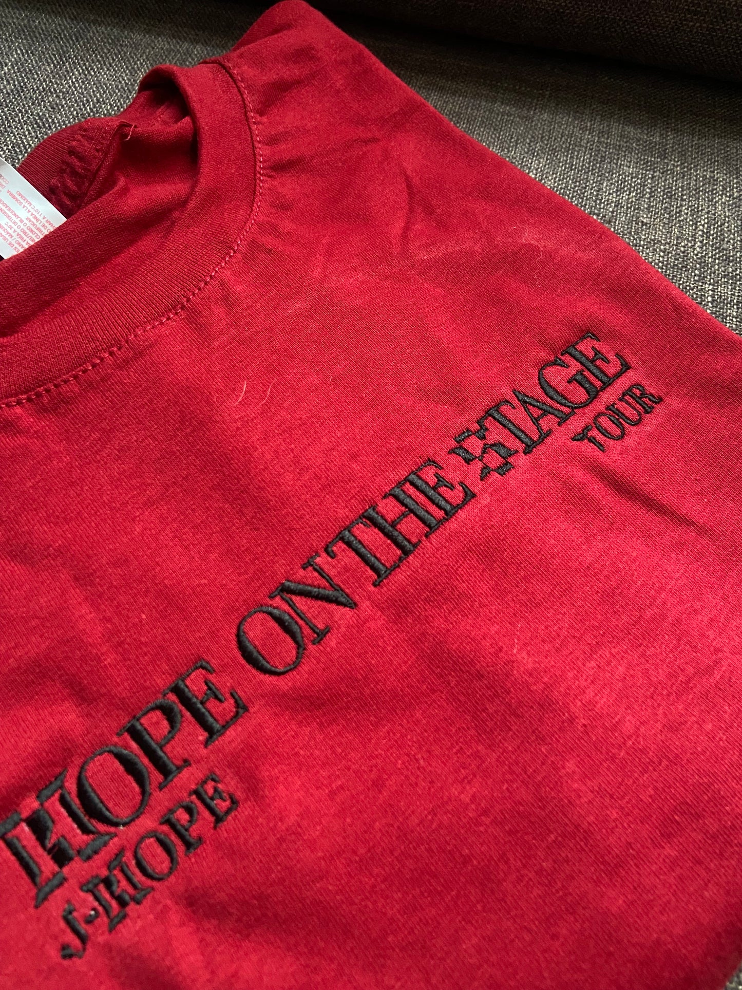 J-HOPE HOPE ON THE STAGE embroidered black shirt