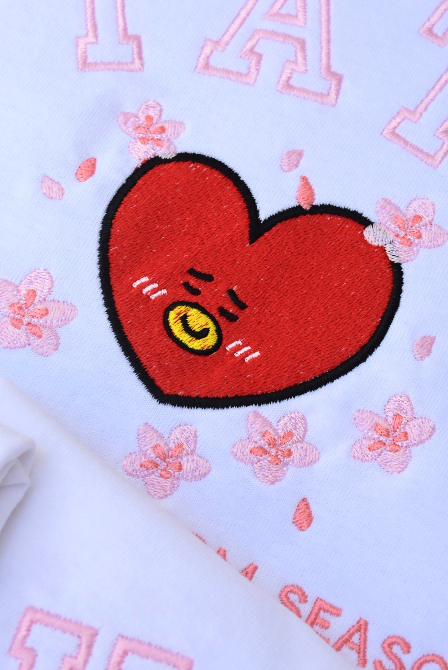BT21 CHERRY BLOSSOM COLLECTION – Embroidered Spring Tees