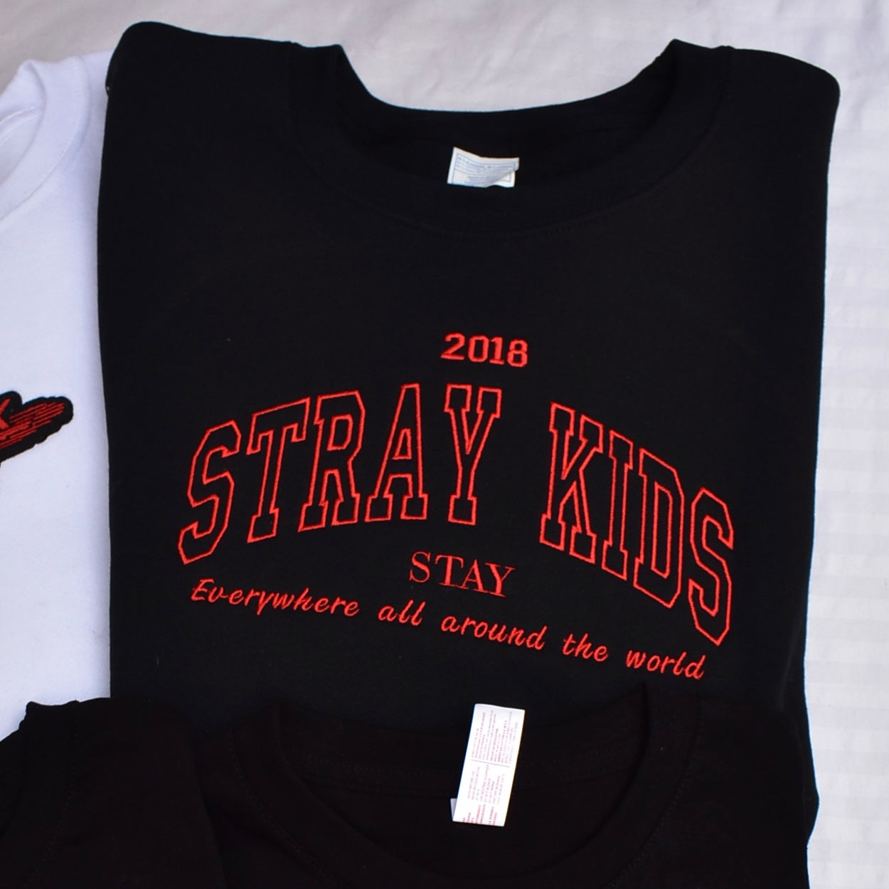 STRAY KIDS 2018 embroidered Sweatshirt