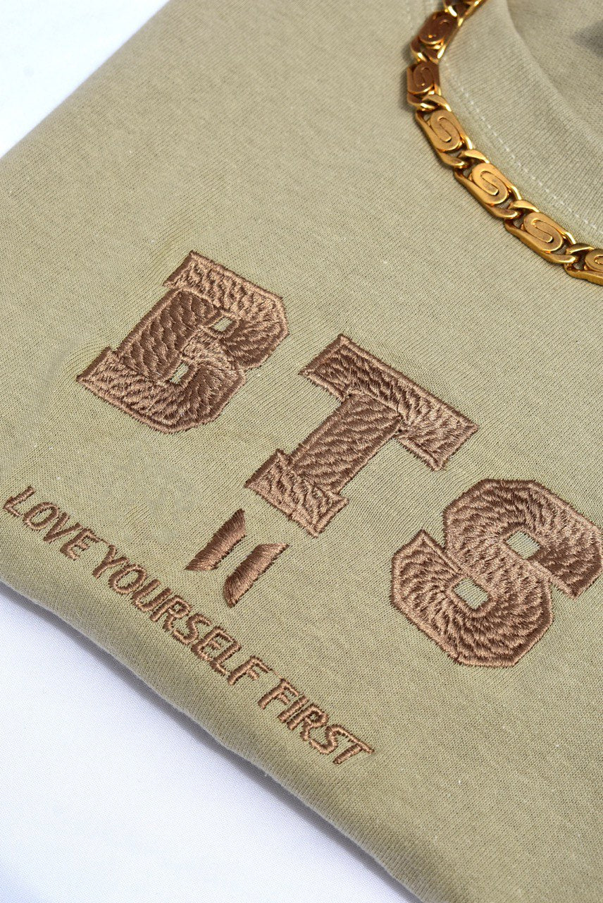 BTS GOLD embroidered shirt