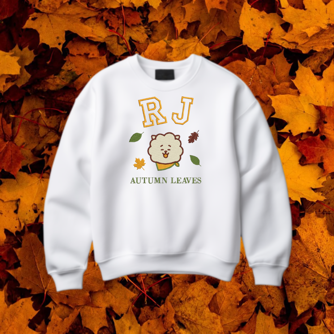 π BT21 AUTUMN LEAVES β Embroidered Autumn Edition Sweatshirt crewneck hoodie