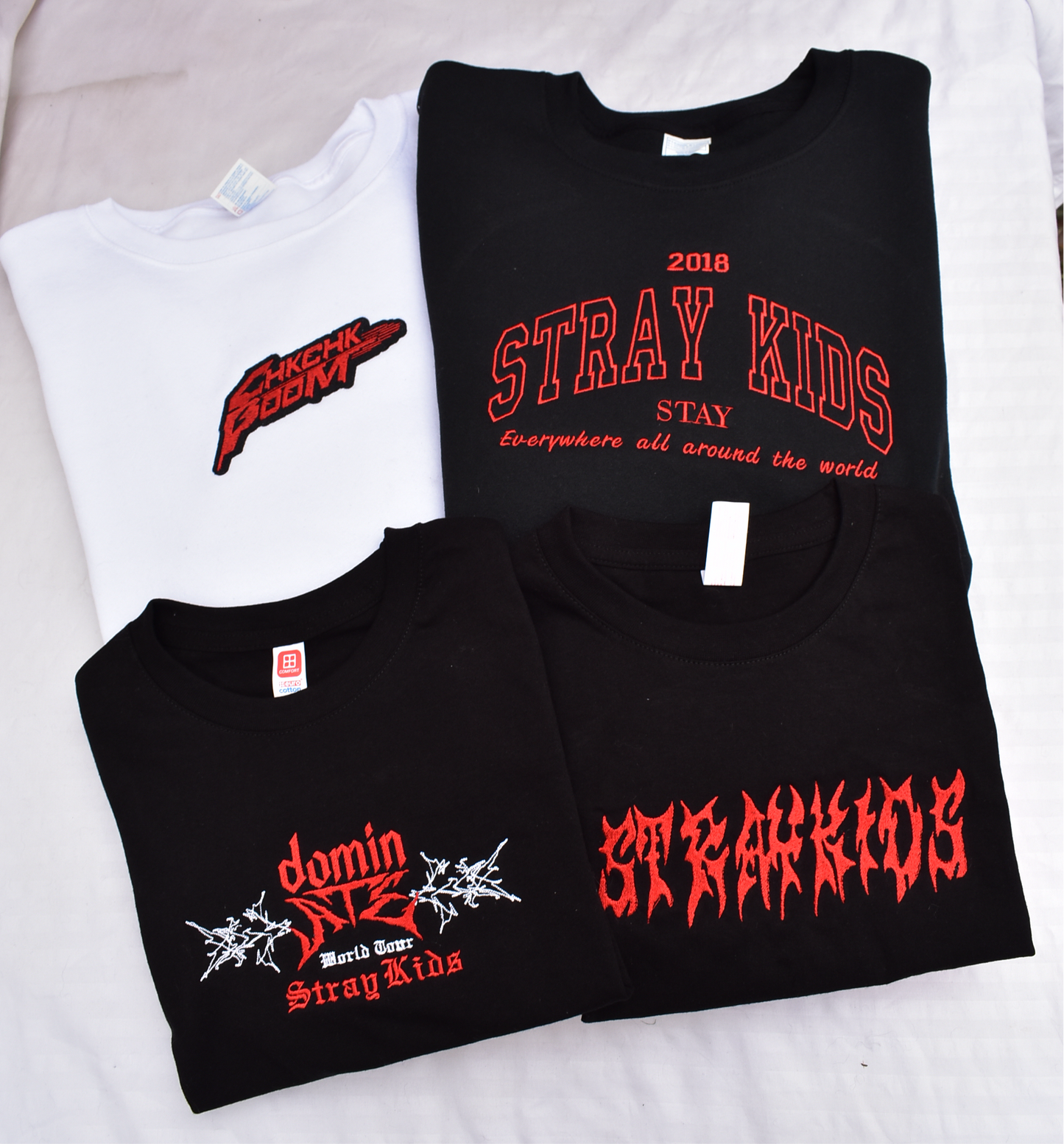 DARKETTE STRAY KIDS black EMBROIDERED SHIRT