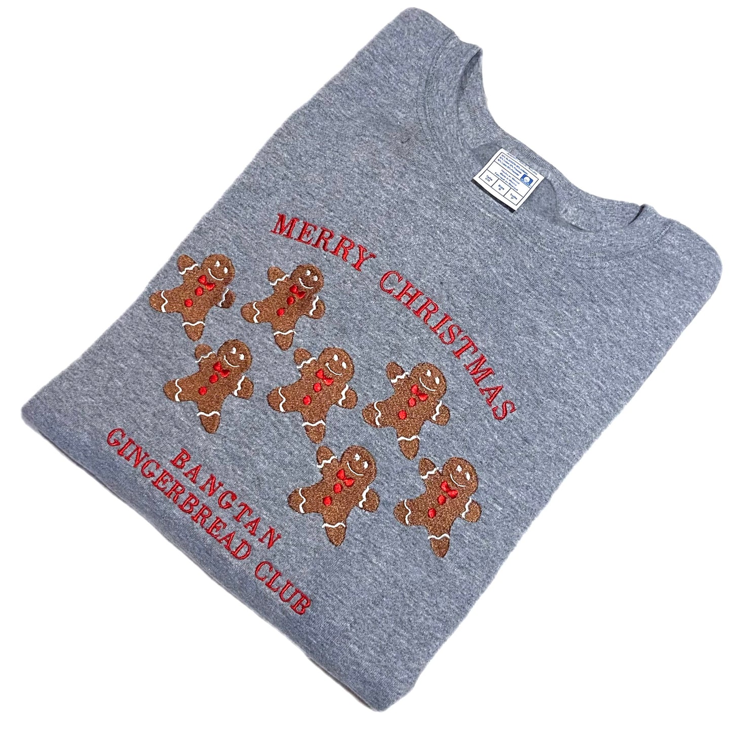 BANGTAN BTS GINGERBREAD CLUB EMBROIDERED SWEATSHIRT