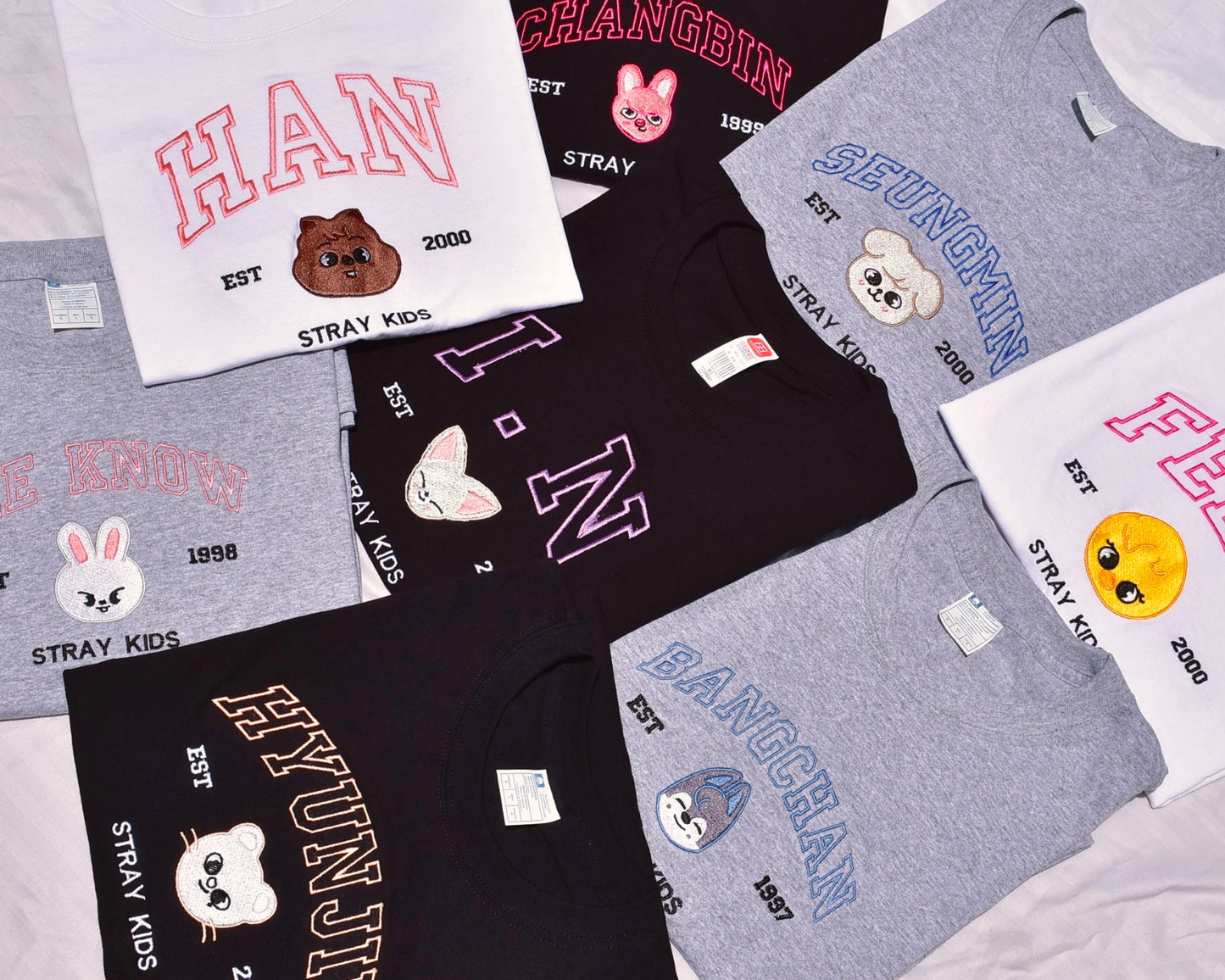 SKZOO STRAY KIDS EMBROIDERED TSHIRT