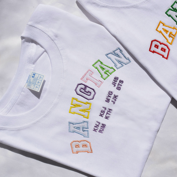BTS BANGTAN PASTEL / INTENSE embroidered shirt
