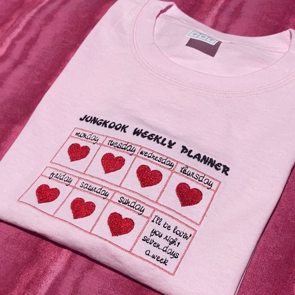 SEVEN JUNGKOOK PLANNER EMBROIDERED SHIRT