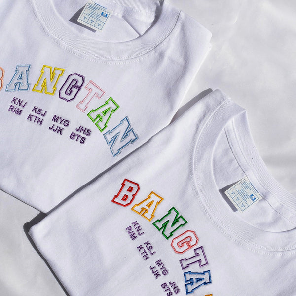 BTS BANGTAN PASTEL / INTENSE embroidered shirt