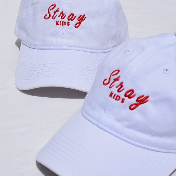 STRAY KIDS WHITE CAP embroidered