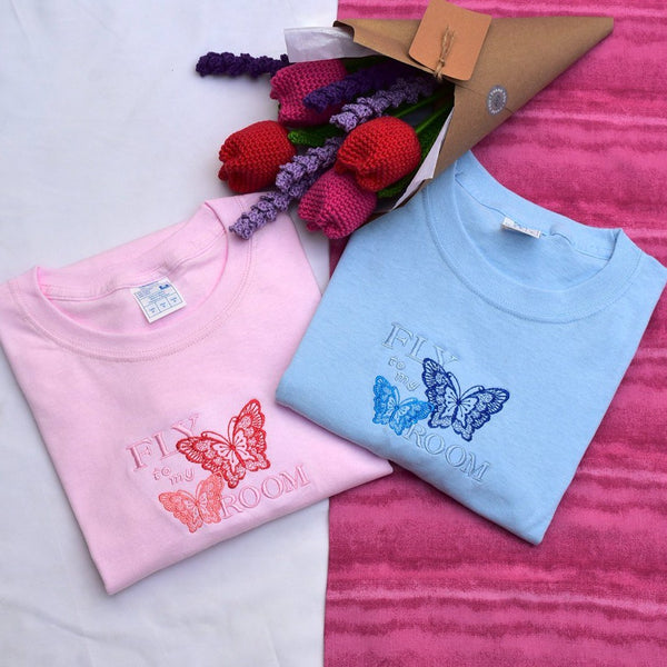 FLY TO MY ROOM BTS embroidered shirt