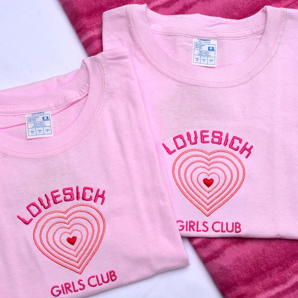 LOVESICK GIRL BLACKPINK embroidered shirt