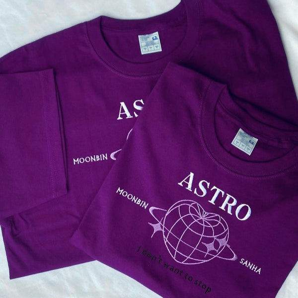 ASTRO MOONBIN & SANHA EDITION embroidered shirt