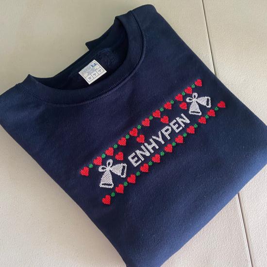 ENHYPEN CHRISTMAS EDITION EMBROIDERED SWEATSHIRT