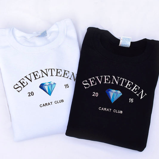 SEVENTEEN CARAT EMBROIDERED SWEATSHIRT