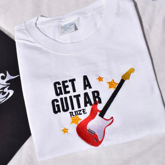 RIIZE GET A GUITAR EMBROIDERED WHITE SHIRT