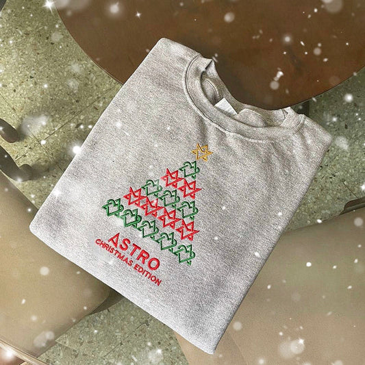 ASTRO CHRISTMAS EDITION EMBROIDERED SWEATSHIRT