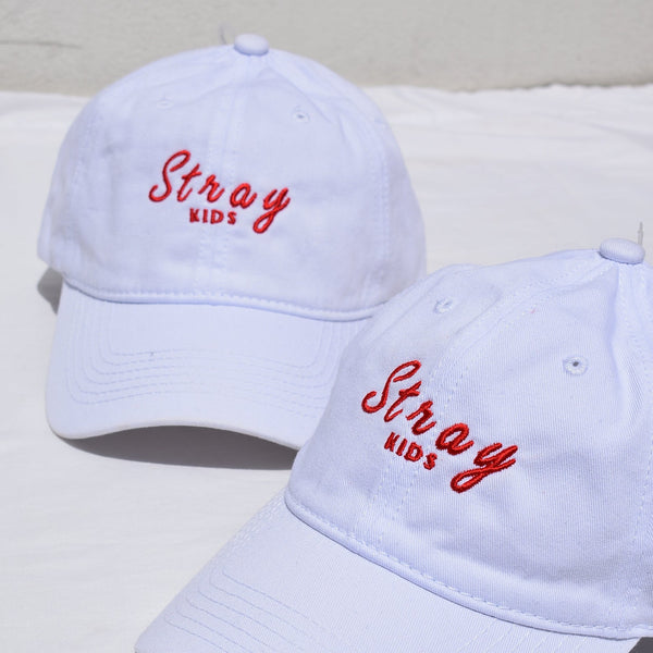 STRAY KIDS WHITE CAP embroidered