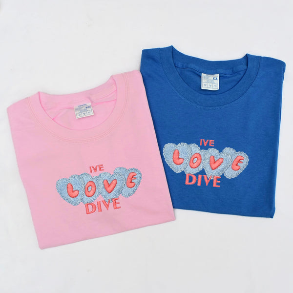 LOVE DIVE IVE embroidered shirt