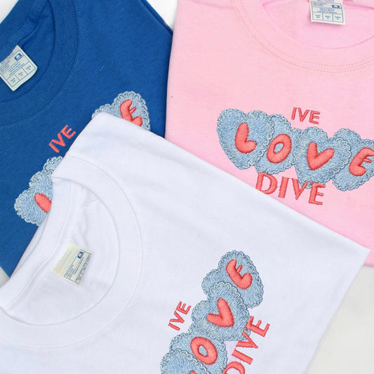 LOVE DIVE IVE embroidered shirt