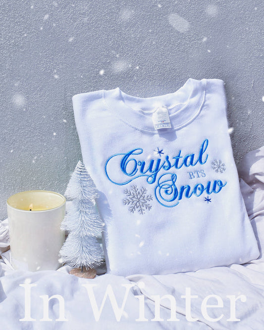 BTS CRYSTAL SNOW EMBROIDERED SWEATSHIRT