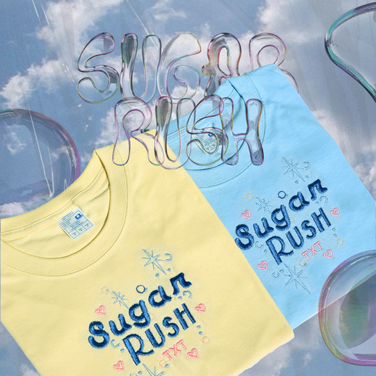 SUGAR RUSH TXT embroidered shirt