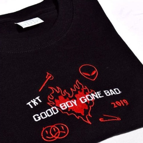 TXT GOOD BOY GONE BAD embroidered shirt