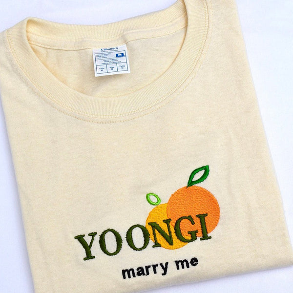 YOONGI MARRY ME BTS embroidered shirt (Suga)